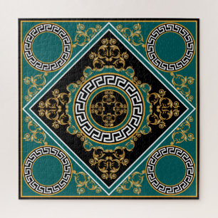 Baroque Gold: Black Elegance Jigsaw Puzzle