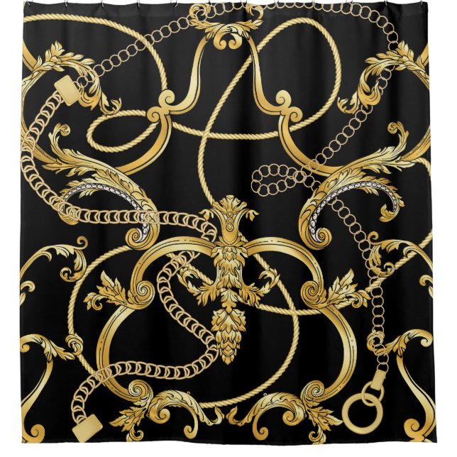 Baroque Gold Chains Seamless Pattern (Front)