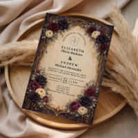 Baroque Gothic Floral Wedding
