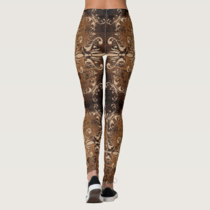 baroque grange texture leggings