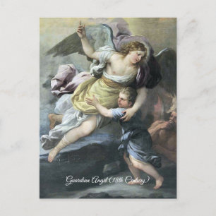Baroque Guardian Angel Postcard