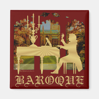 Baroque harpsichord magnet