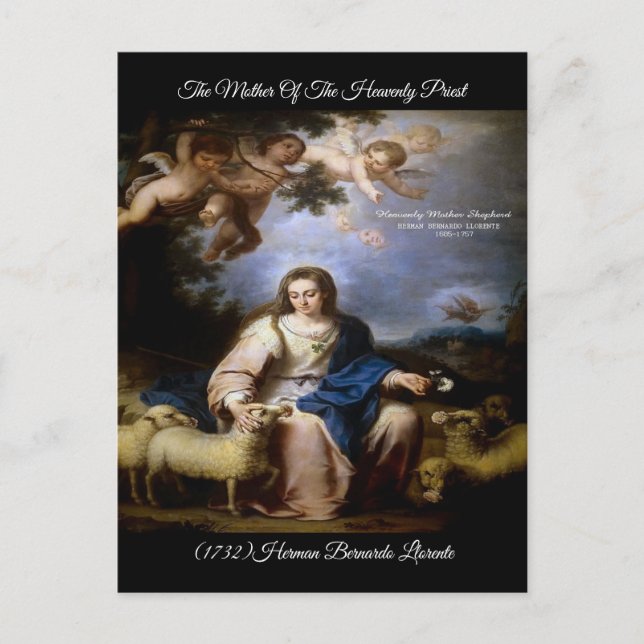 Baroque Heavenly Mother Postcard (Front)