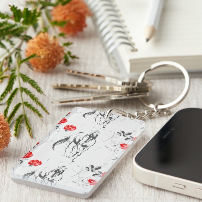 Baroque Horse Keychain (Front Right)