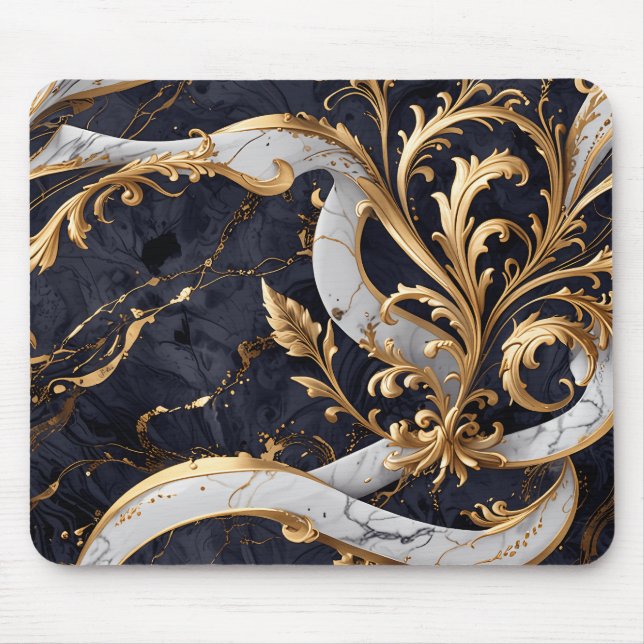 Baroque Inspired Luxury Mouse Pad (Front)