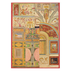 baroque Italian motifs collage Tablecloth