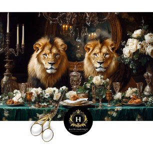 Baroque Lion Furniture Decoupage Tissue Paper