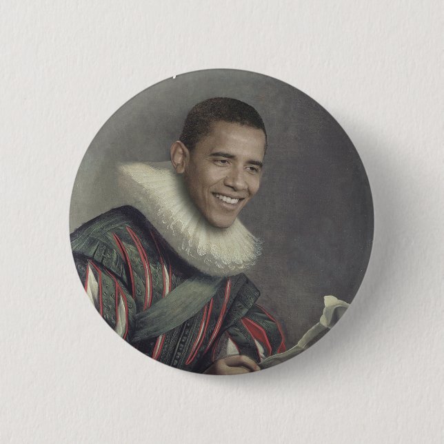 Baroque Obama 2 Inch Round Button (Front)