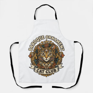 Baroque Ornament Cat Cat Lover Gift - Baroque Orna Apron