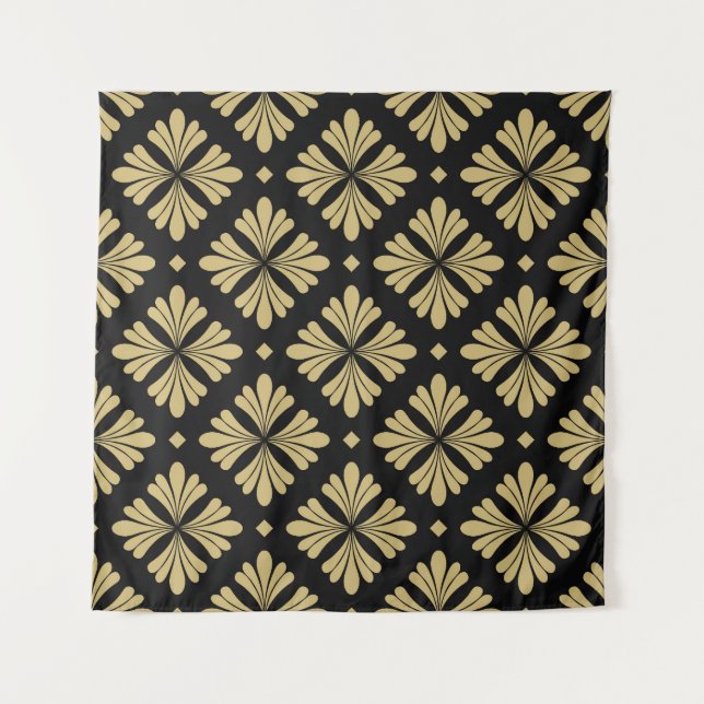Baroque ornament, floral vintage pattern. tapestry (Front)