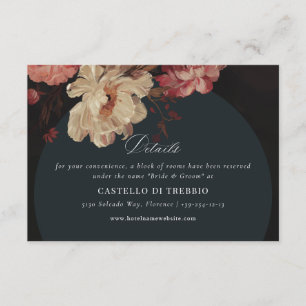 Baroque Painted Floral  Enclosure Card