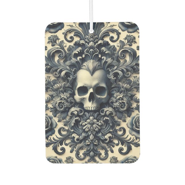Baroque Punk – Gothic Skull  Air Freshener (Front)