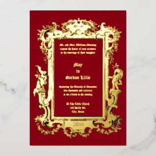 Baroque Rococo Cherubs Fruit Floral Frame Border