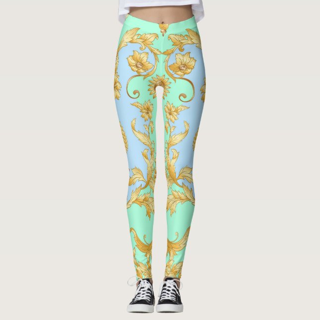 Baroque Rococo Renaissance Elegance Leggings (Front)