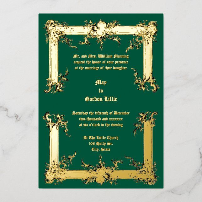 Baroque Rococo Rocaille Frame ca. 1775  Wedding (Front)