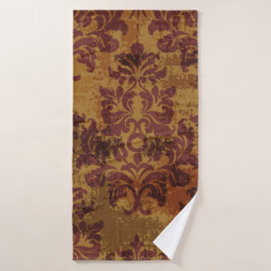 Baroque rococo seamless pattern bath towel