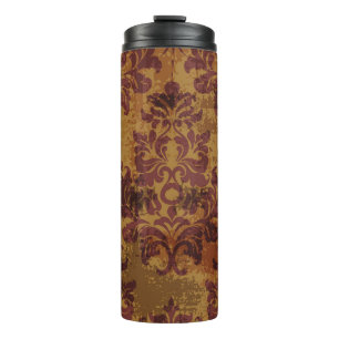 Baroque rococo seamless pattern thermal tumbler