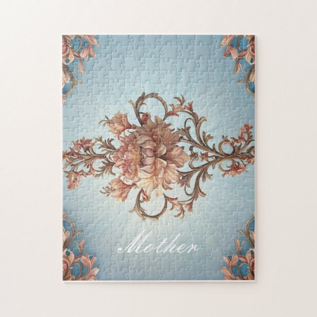 Baroque Rose  Jigsaw Puzzle (Vertical)