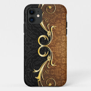 Baroque Scrolls and Damask iPhone 11 Case