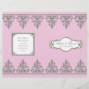 Baroque Silver Swirls -  Formal Wedding Program