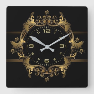 Baroque Square Wall Clock