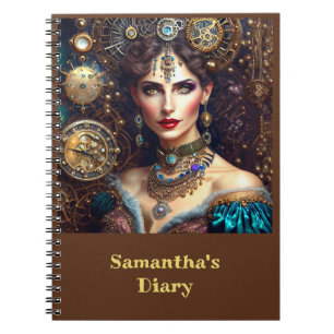 Baroque  Steampunk Princess Notebook