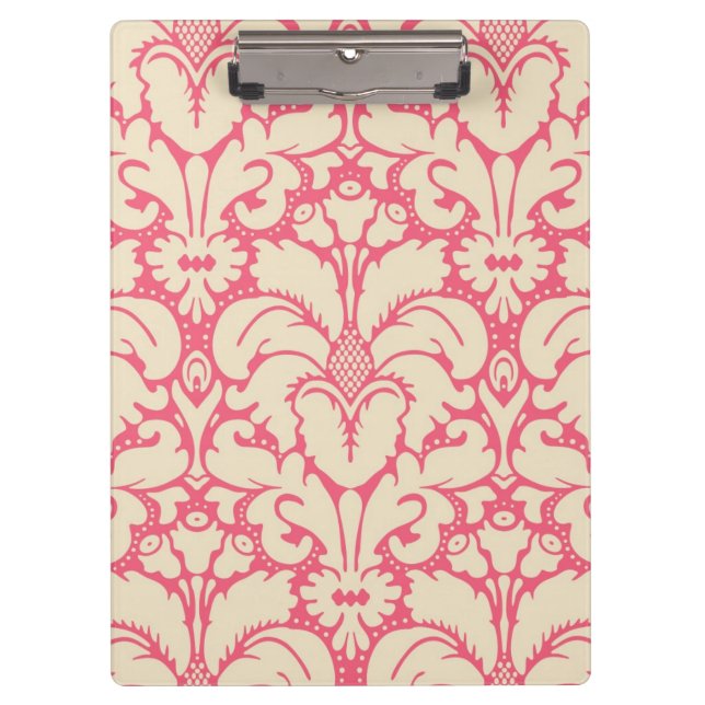 Baroque style damask background 2 clipboard (Front)