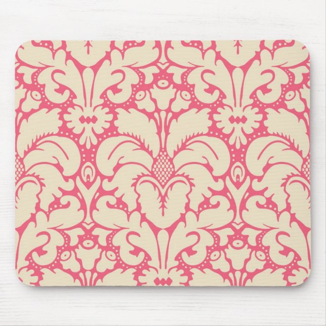 Baroque style damask background 2 mouse pad (Front)