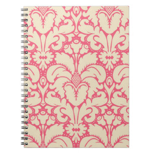 Baroque style damask background 2 notebook