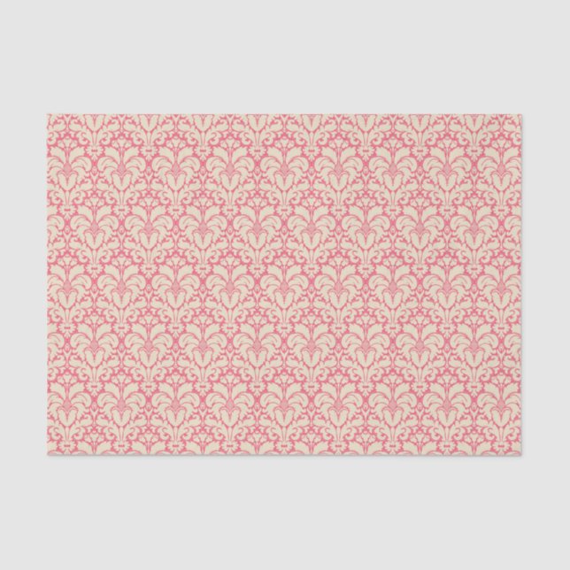 Baroque style damask background 2 tissue paper (Front)