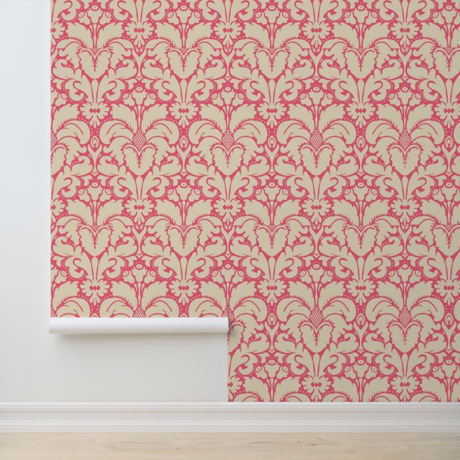 Baroque style damask background 2 wallpaper (Application)