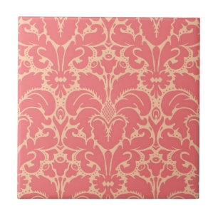 Baroque style damask background tile