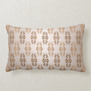 baroque style gradient beige pattern. lumbar pillow