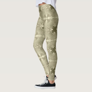 baroque style gradient pattern leggings