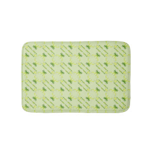 Baroque style lime pattern. bath mat
