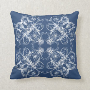 Baroque style pattern.Christmas motif. Throw Pillow