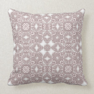 baroque style pattern throw pillow