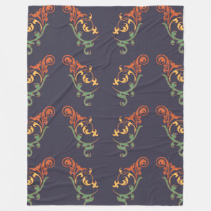 Baroque Swirl Fleece Blanket