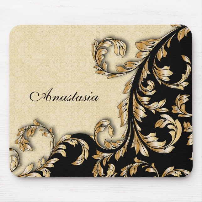 Baroque Swirls Mousepad (Front)