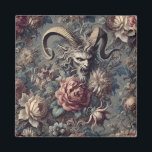 Baroque the Beast – Gothic Victorian Magnet<br><div class="desc">A snarling horned grotesque bursts through lush peonies and ivory blooms in Baroque the Beast,  where savage power collides with delicate floral grandeur. Vines coil like whispered curses,  inviting you closer to a beauty that bites back.

For those who adore opulence with a growl.</div>