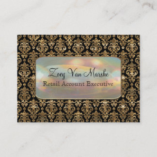 Baroque Van Marchette Elegant Damask Professional Business Card