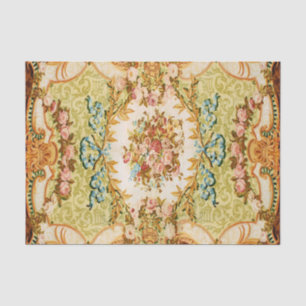 Baroque Victorian floral rose tapestry Tissue Paper