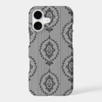Baroque Wallpaper Grey