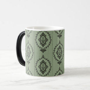 Baroque Wallpaper in Green Magic Mug