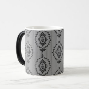 Baroque Wallpaper in Grey Magic Mug