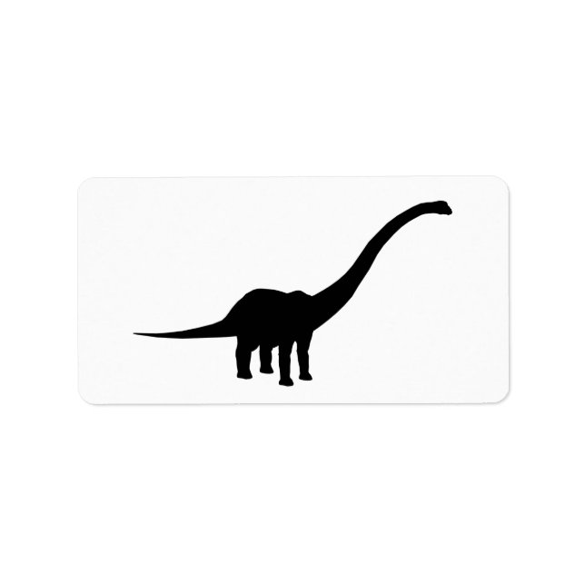 Barosaurus Dino Dinosaur Label (Front)
