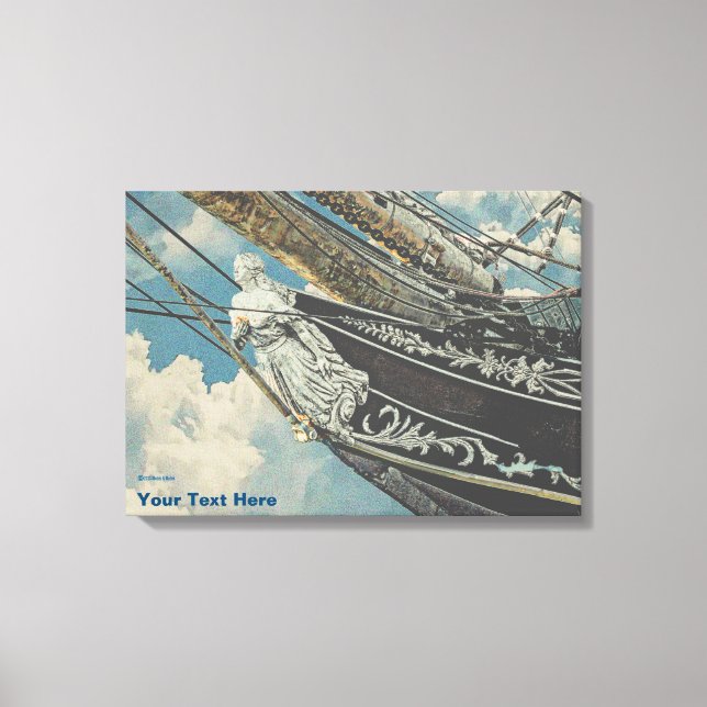 Barque Elissa Figurhead Canvas Print (Front)