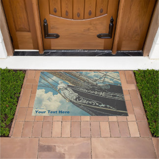 Barque Elissa Figurhead Doormat