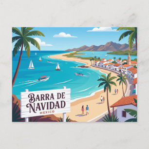 Barra de Navidad Mexico Postcard