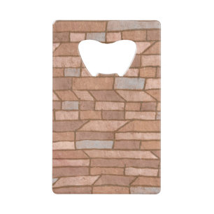 Barracks Settlement by paul klee Credit Card Bottle Opener